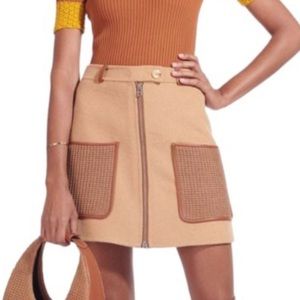 Staud, Griffith skirt, camel tan